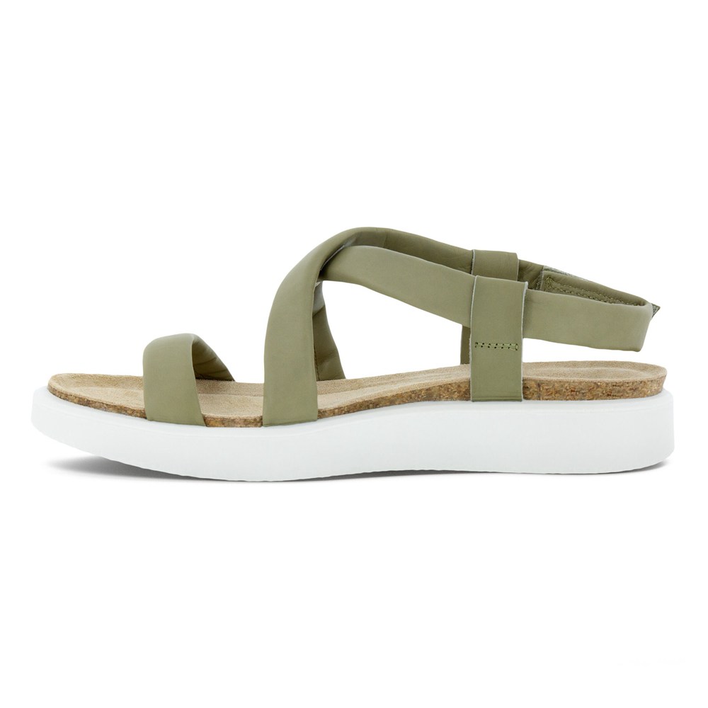 Sandalias Mujer - ECCO Corksphere Flat - Verde Oliva - POJ610345